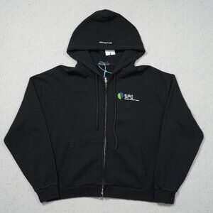 Project Casual Phone Number Slogan Hooded Zip Up Sweatshirt Jacket